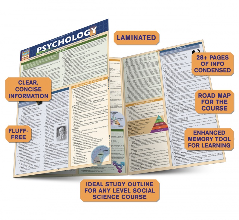 Quickstudy Psychology Laminated Study Guide