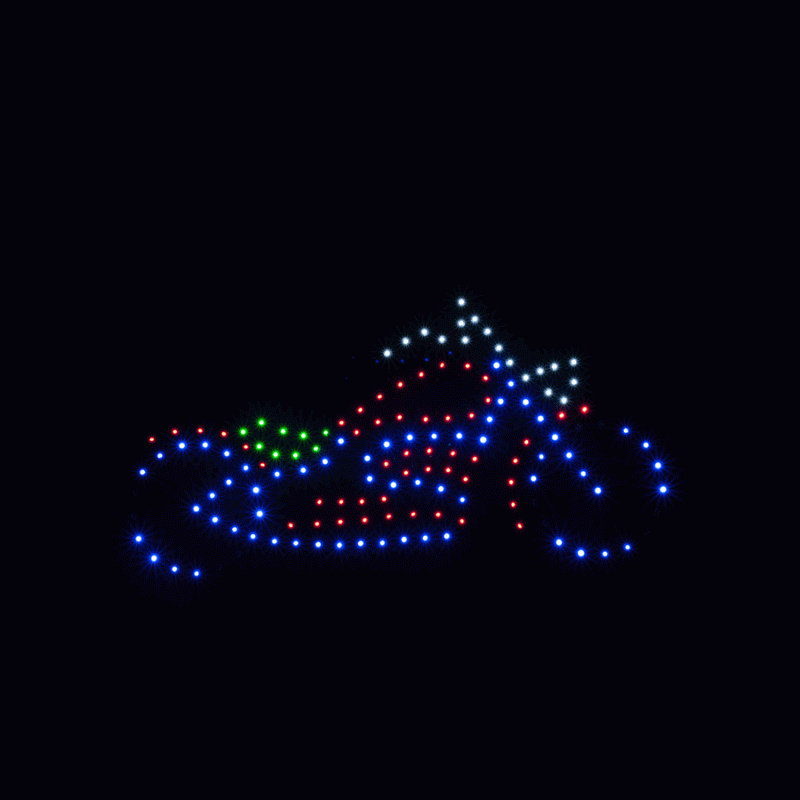 Chopper LED Sign - 10 Inch x 19 Inch