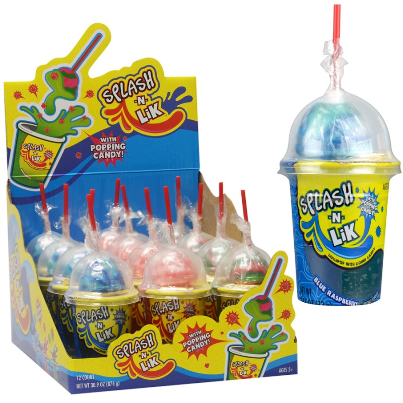 Splash-N-Lik With Popping Candy Display Box (12Pcs)