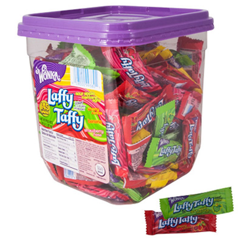 Laffy Taffy Assorted Tub (145 Pcs) - Stretchy, Tangy, and Fruity Fun!