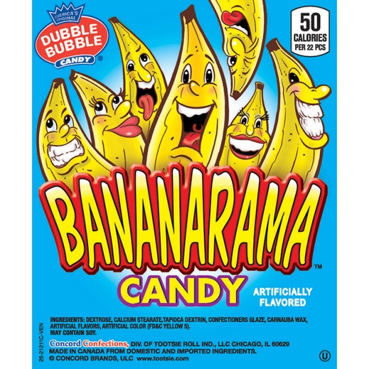 Bananarama Case (17000Pcs) - Mega Banana Flavor Candies
