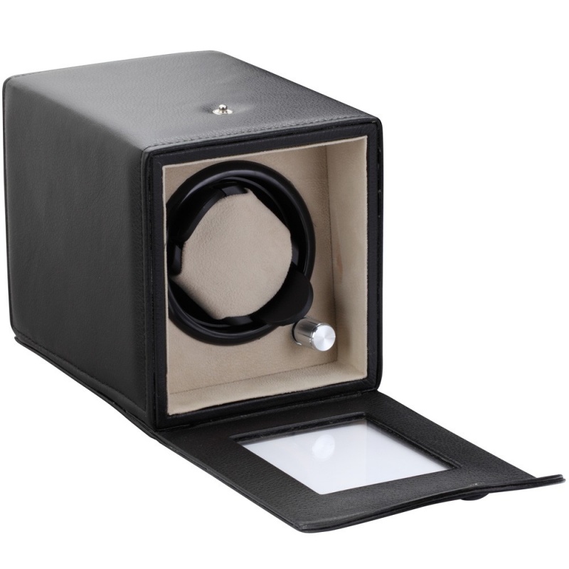 Diplomat "Victoria" Single Watch Winder In Onyx & Charcoal