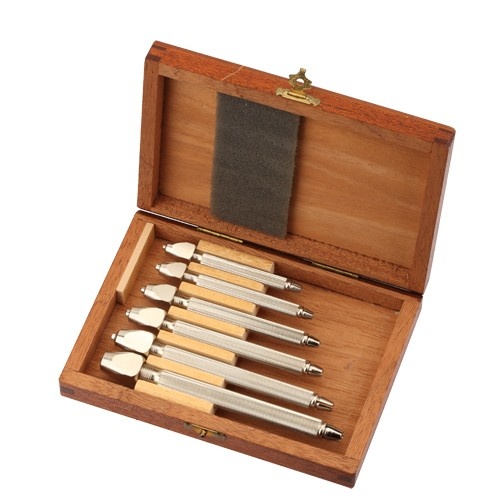 Pin Vise Set Of 6 In Wooden Box