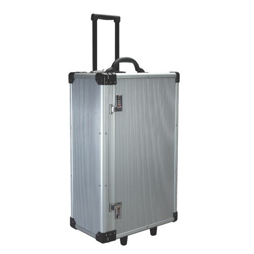 Aluminum Rolling Cases (Holds 24 1" H Standard Trays), 16.38" L X 10.5" w