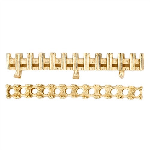 14K Yellow Gold Strip Of Settings