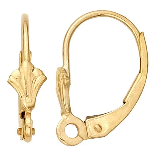 Fleur-De-Lis Lever Back Earrings