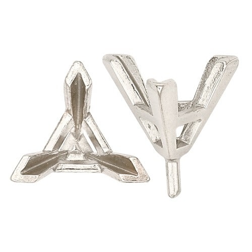 14K White Triangle Setting with Peg