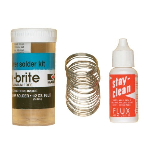Stay Brite Solder And Flux - Lead Based Solder for White Colored Metals