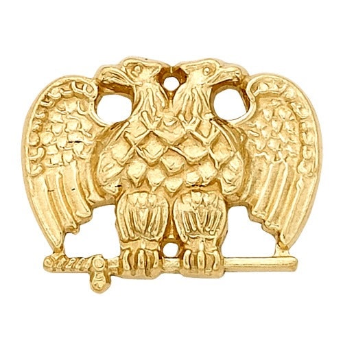 14K Yellow Masonic Emblem W/ Tube