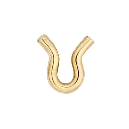 14K Yellow Y-Shape Hoop Catch
