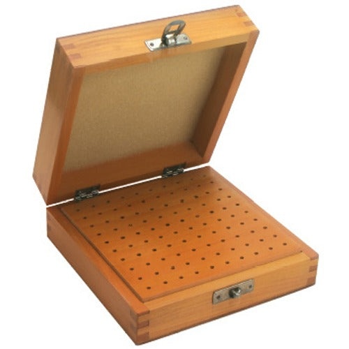 A&A Wooden Bur Box for 100 Burs