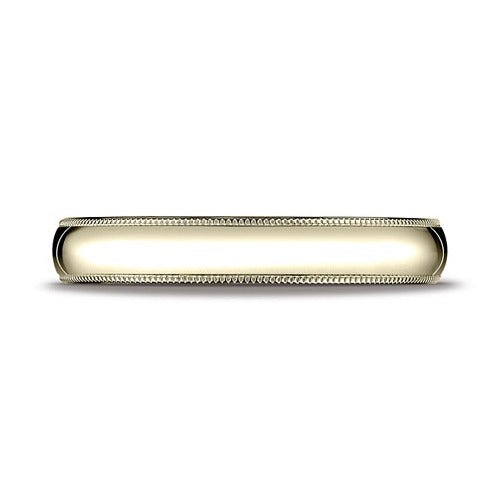 14K Yellow 4 Mm Milgrain Comfort Fit Band