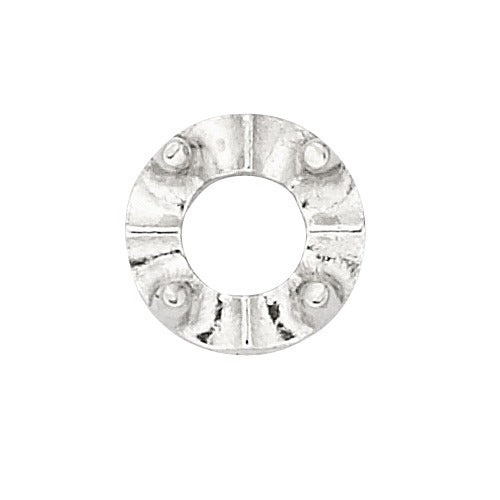 14K White Small Diameter Illusion Top