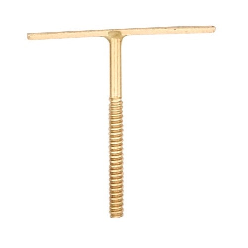 14K Yellow Screw Post T-Bar