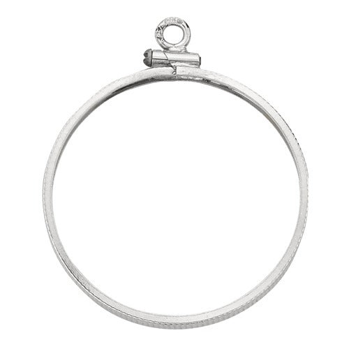 Sterling Silver Coin Bezel with Coin Edges