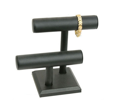 2-Level T-Bar Displays, 8" h - Affordable Jewelry Showcases