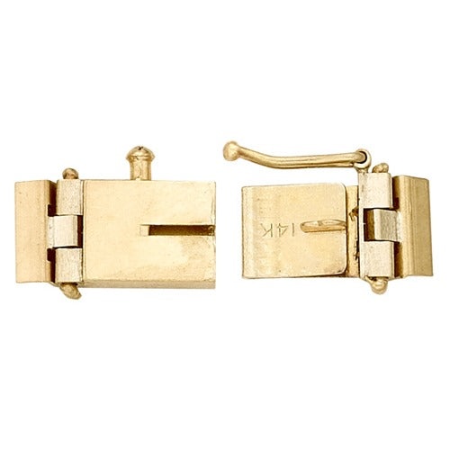 14K Yellow Hinged Lock W/ Links