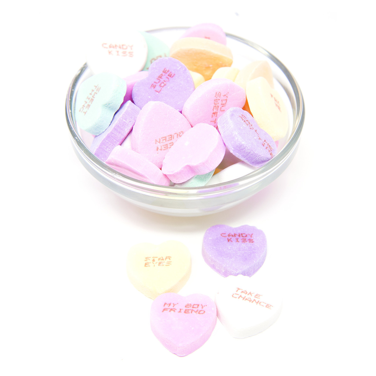 Rito Large Conversation Hearts - Bulk Bags, 1 lb Package