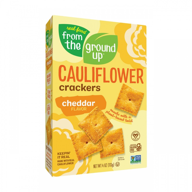 Cheddar Flavored Cauliflower Crackers 6/4Oz