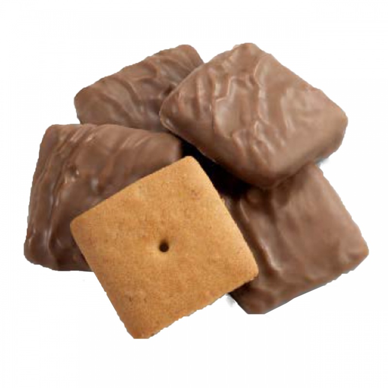 Milk Chocolate Covered Mini Graham Cracker Squares 15Lb