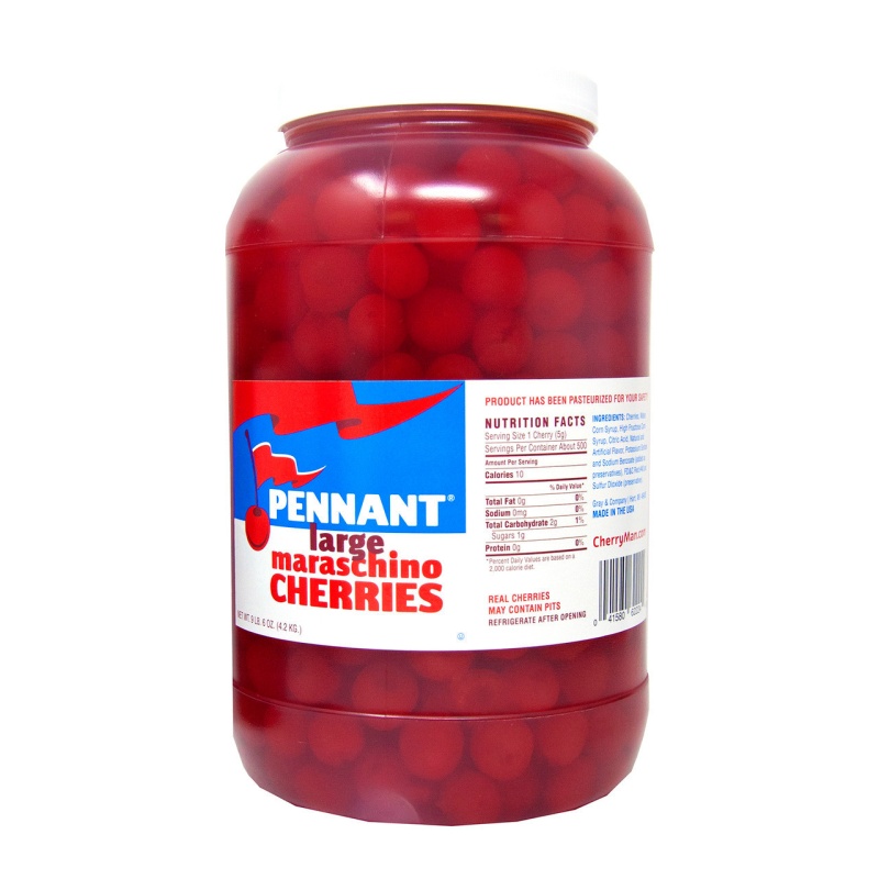 Large Maraschino Cherries Without Stems 4/1Gal