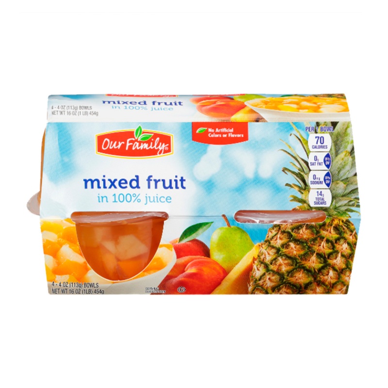 Mixed Fruit Cups 6/4Pk