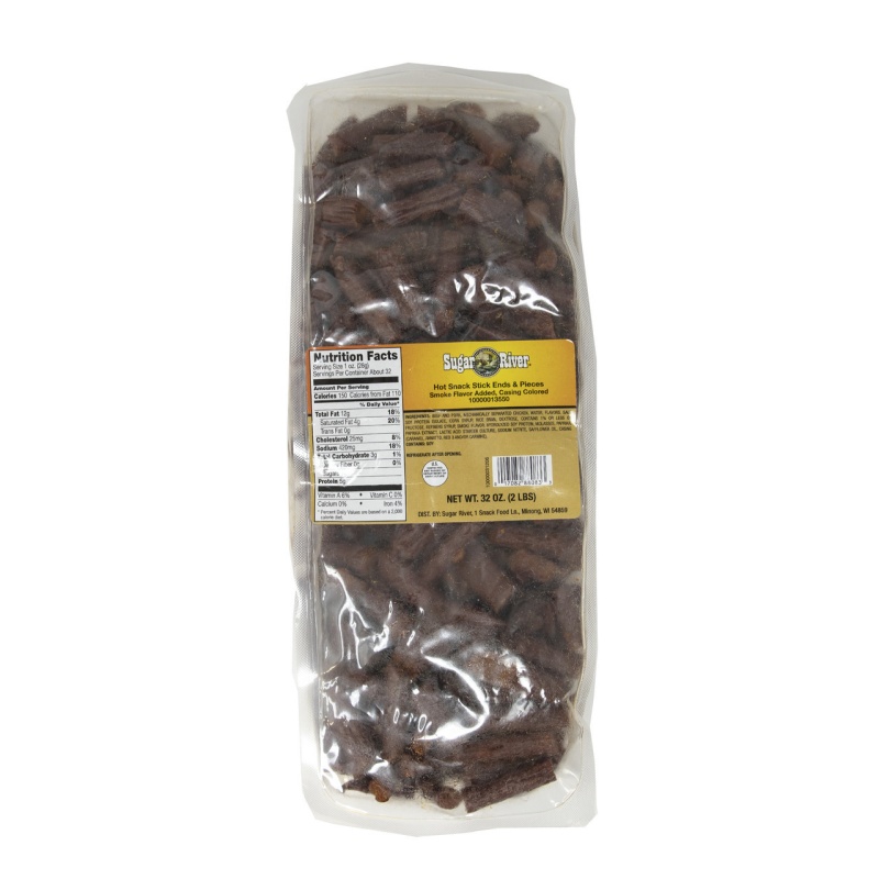 Hot Beef Stick Ends & Pieces 16/32Oz