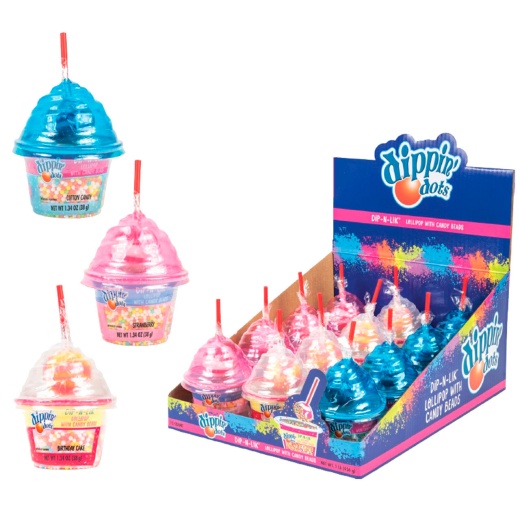 Dippin' Dots Dip-N-Lik® Lollipop With Candy Beads 12Ct