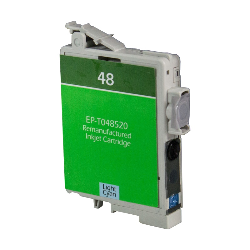 Epson OEM 48, T048520 Remanufactured Inkjet Cartridge: Photo Cyan, 430 Yield, 16ml