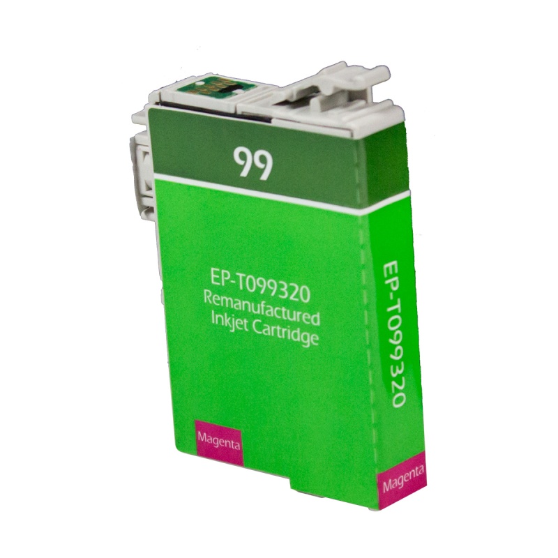Epson OEM 99, T099320 Remanufactured Inkjet Cartridge: Magenta, 535 Yield, 9ml