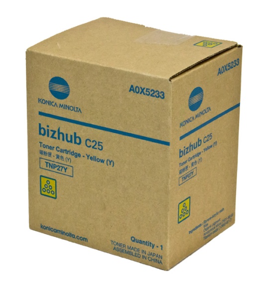 Konica Minolta OEM A0X5233 Toner Cartridge: Yellow, 6K Yield