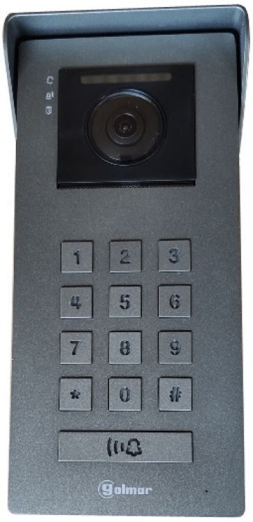 Soul Panel With Access Keypad. Surface Mount--Graphite Finish With Standard 120 Degree Lens For G2+ Systems Only