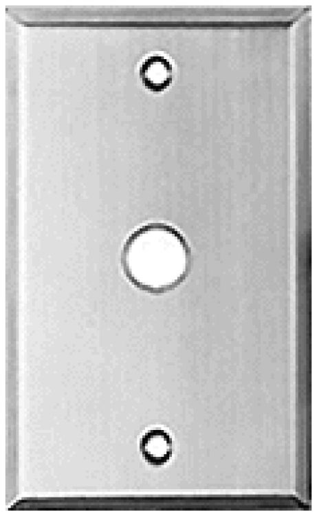1 Gang St. Steel Plate-5/8" Hl. Used With 45A Or Equivalent 5/8" Diameter Pushbutton