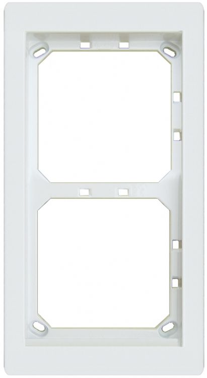 2Hx1w Module Panel Frame-White. Requires Upg2 Flush Box Or Apg2w Surface Box Includes 2 Mvrw Locking Strips