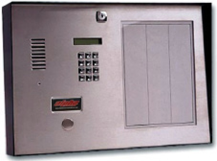 200 Name Tel-Entry Master-Surf. Includes 200 Name Directory Surface Mount - With Rain Hood Stainless Steel Faceplate