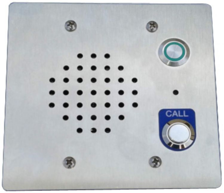 2-Gang Wall Intercom Station. Fits Into Deep 2-Gang Electric Box Or Used With Bbs210 Surface Back Box
