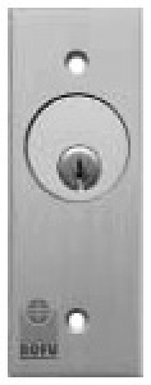 Key Switch--Narrow--Spdt-Momen. Less Cylinder-Less Back Box