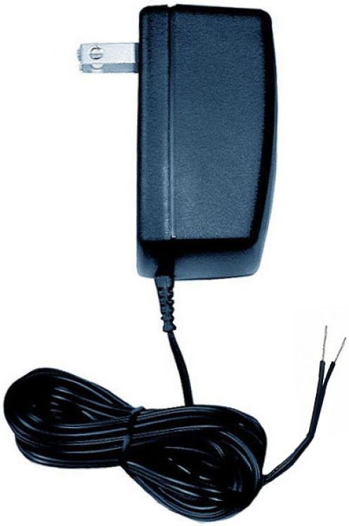 12Vdc Sys. Power Supply--500Ma. Plug-In (2-Prong Type)--For Indoor Use Only-Primary 120Vac With (2) Pigtail Wires