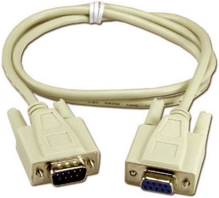 Serial Extender Cable-F/M--3'. Db-9 Female To Db-9 Male Extender Cable - 3 Foot Long With Thumbscrew Strain Relief