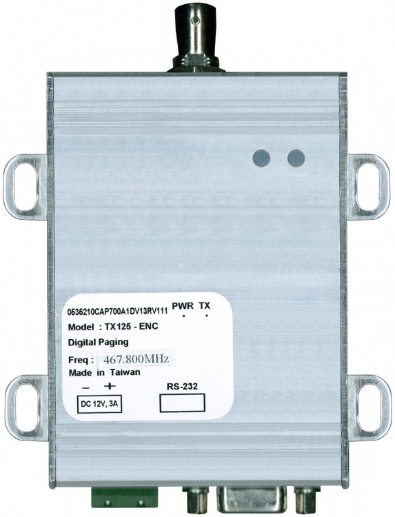 Uhf Paging Repeater Unit(S). Used With Tx125-Enc To Extend Coverage Over A Larger Area