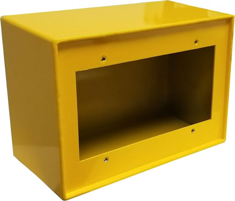Surf Backbox For Ss910 / Ss201. Can Also Be Used For Cc201 Master Stations - Painted Yellow Finish On Metal Box