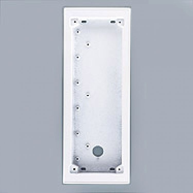 3H X 1W Surface Back Box-White. Requires Mt3w Series Frame