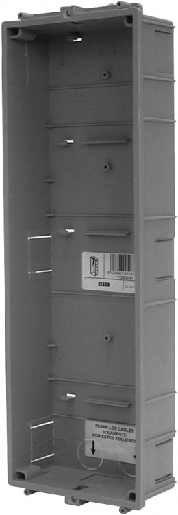 Gb2 Flush Back Box, 3-Module. For Use With Stainless Steel Nexa Type Panels