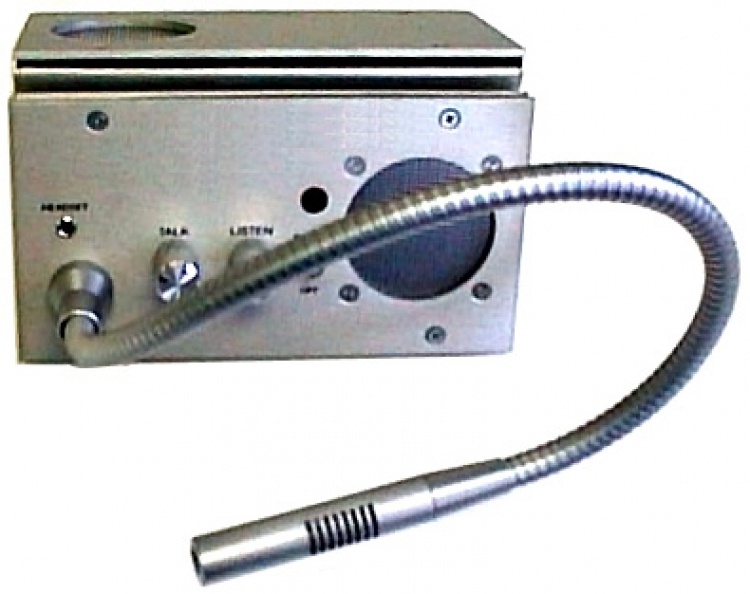 Counter Mount Intercom-24" Mic. Full Duplex Communication Comes With 15Vdc Power Supply And 24" Removable Microphone
