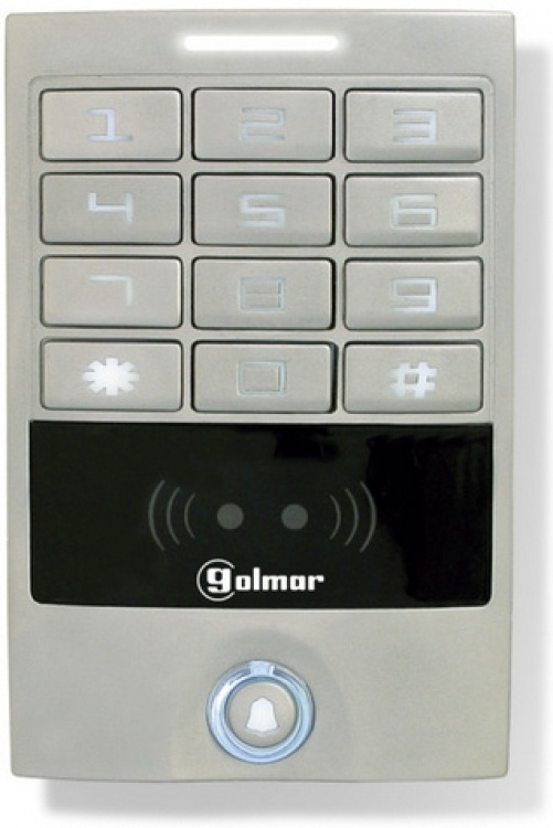 Stand-Alone Prox Reader+Keypad. Nat. Anodized Aluminum - Surf. Mount--Requires Separate 12Vdc Power Supply (Model# Ss12x)