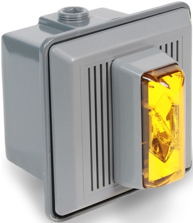 24Vac/Dc Outd Strobe +Horn-Amb. Can Be Used Outdoors Will Operate On 24Vac Or 24Vdc Rated: 90 Cd