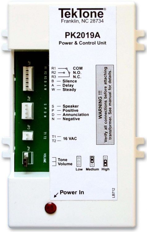 Annunciator Controller--W/Tone. Used With Cm800 / Ds100 And Sf202b Series Annunciators. Requires Ss106 Transformer