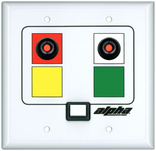 3 Button Room Status Station with 2-Room Status Switches Red/White