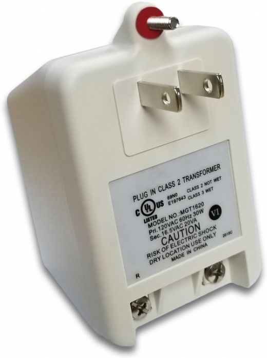 Plug-In Transformer 16Vac 20Va (U.L. Listed--Class II)