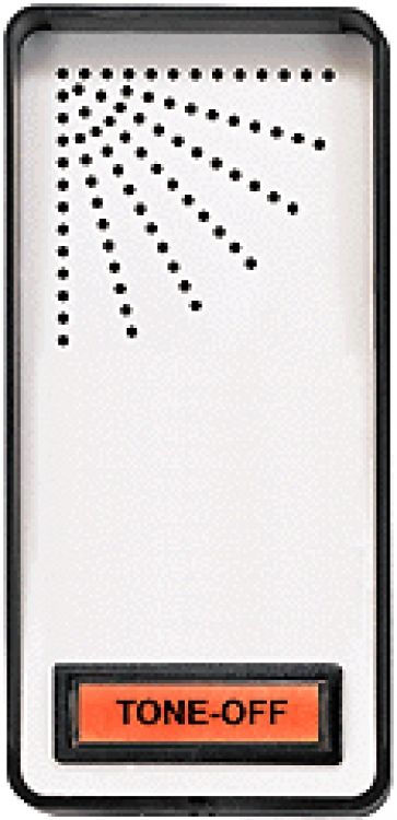 Remote Sounding Stat-W/Butt+Lt with Built-In 50-Ohm Speaker and Internal Red Indicator Lamp (24Vdc)